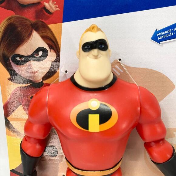 Disney Pixar The Incredibles Posable Mr Incredible Toy 12 points of Articulation - Picture 3 of 12
